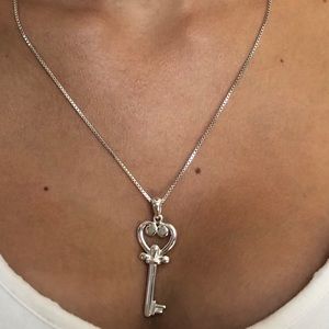 Sterling Silver Key Necklace